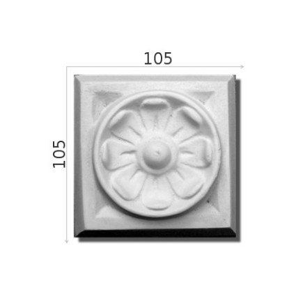 Element ozdobny  z gipsu SSMC12