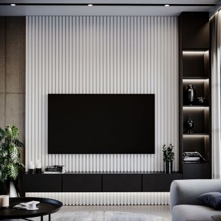 Listwa między lamele ścienne biała 3x275cm