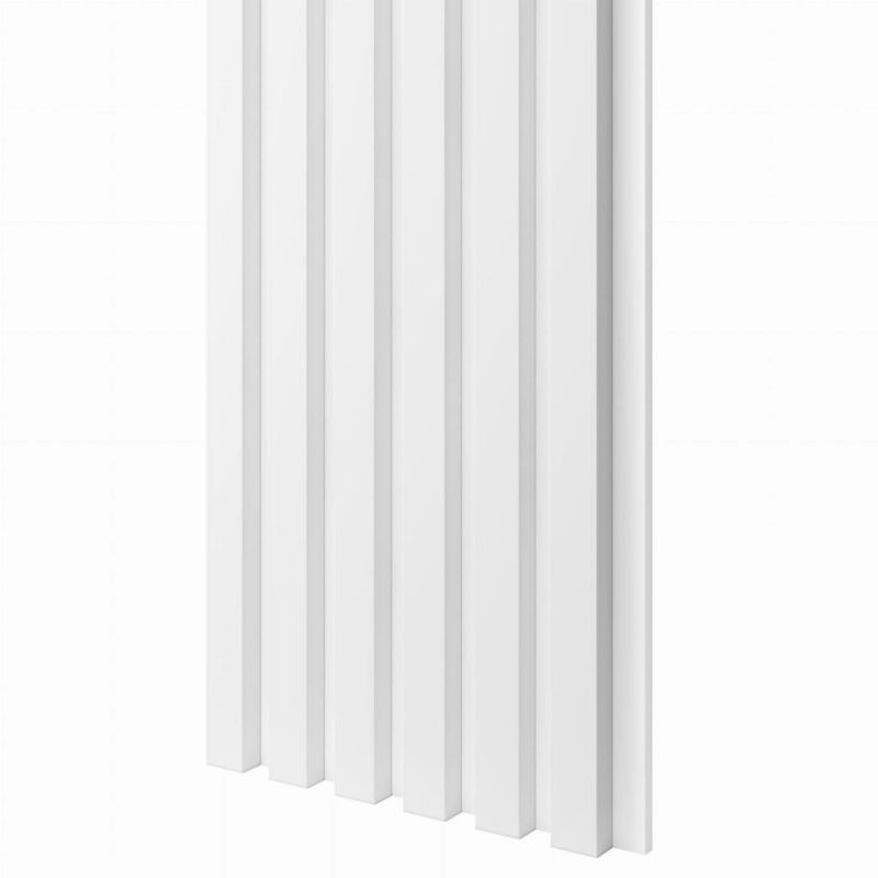 Lamela ścienna slim na białej płycie MDF biały mat - Lamele ścienne slim na płycie mdf - 229,00 zł
