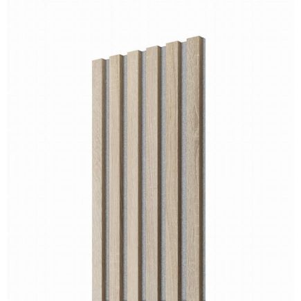 Lamela ścienna na szarym filcu - dąb sonoma lamel