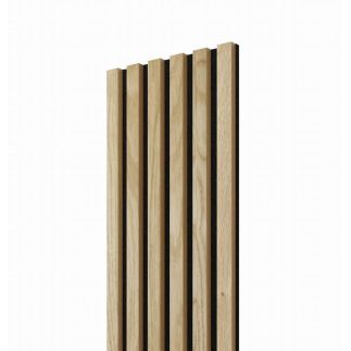 Lamela ścienna na czarnym filcu - fornir dąb lamel