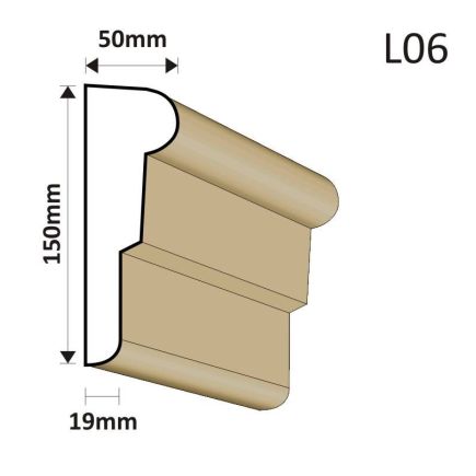 LISTWA ELEWACYJNA L06 50X150MM