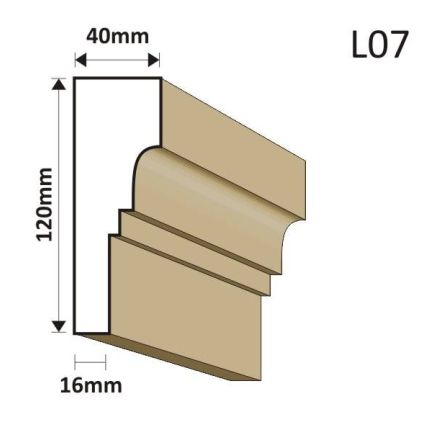 LISTWA ELEWACYJNA L06 50X150MM