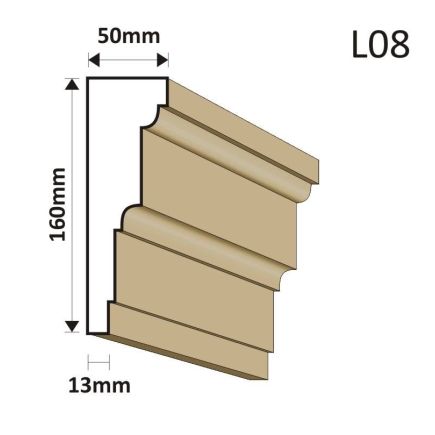 LISTWA ELEWACYJNA L06 50X150MM