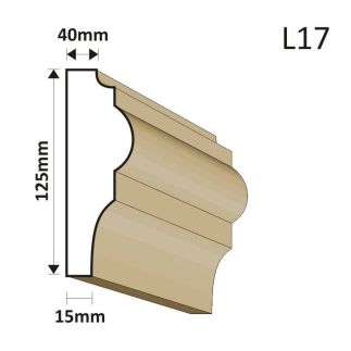 LISTWA ELEWACYJNA L17 40X120MM