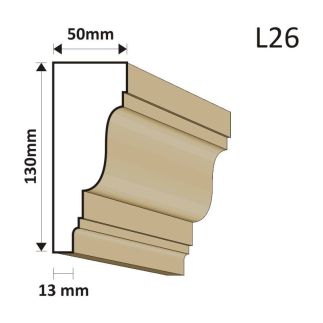 LISTWA ELEWACYJNA L26 50X130MM