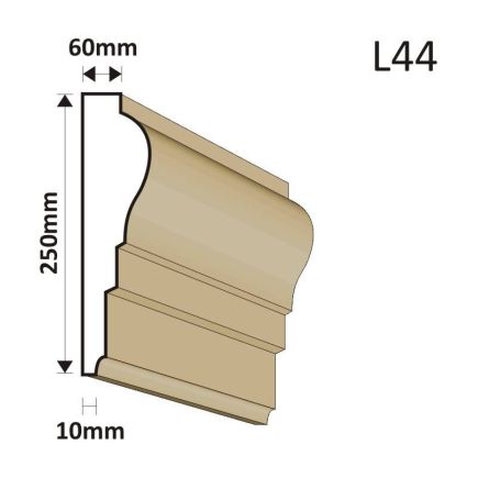 LISTWA ELEWACYJNA L44 60X250MM