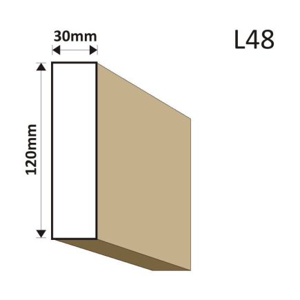 LISTWA ELEWACYJNA L48 30X120MM