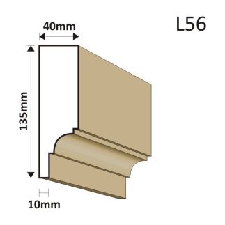 LISTWA ELEWACYJNA L56 40X135MM