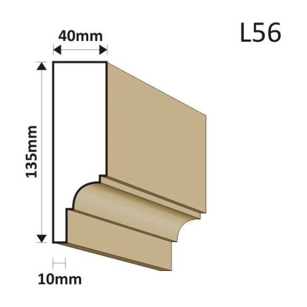 LISTWA ELEWACYJNA L56 40X135MM