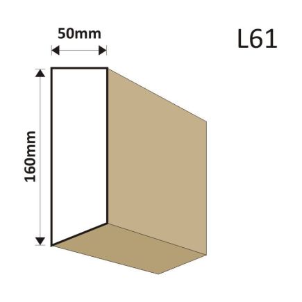 LISTWA ELEWACYJNA L61 50X160MM