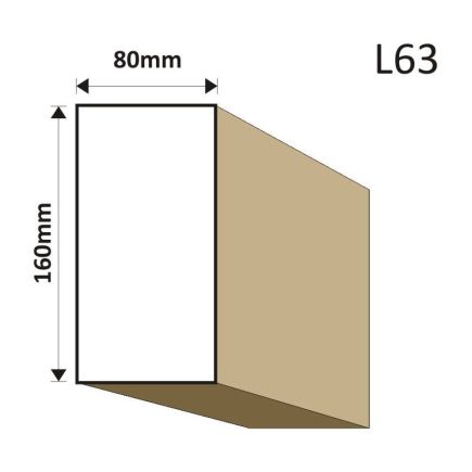 LISTWA ELEWACYJNA L63 80X160MM