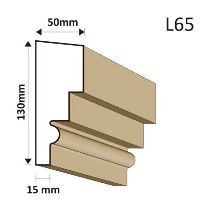 LISTWA ELEWACYJNA L65 50X135MM