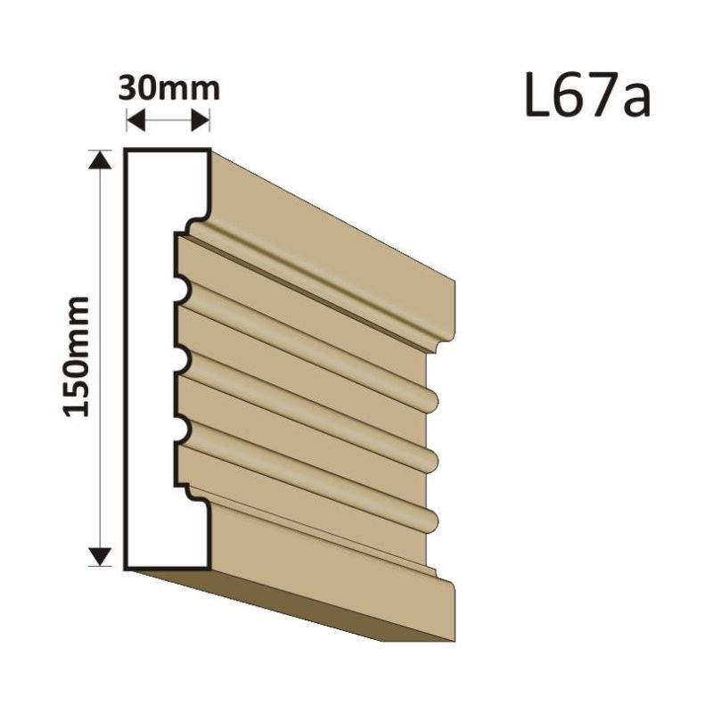 LISTWA ELEWACYJNA L67A 30X150MM - Listwy elewacyjne - 36,90 zł