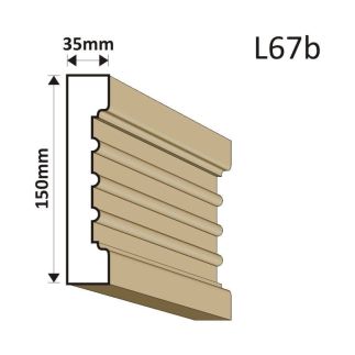LISTWA ELEWACYJNA L67B 35X150MM