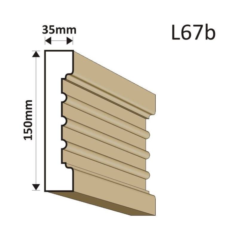 LISTWA ELEWACYJNA L67B 35X150MM - Listwy elewacyjne - 36,90 zł