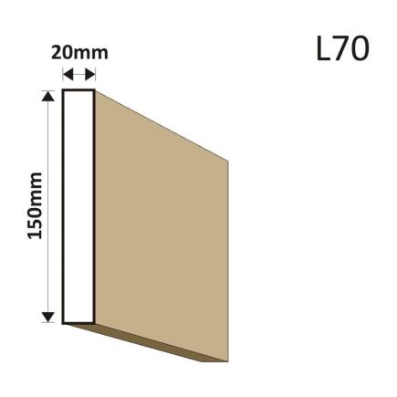 LISTWA ELEWACYJNA L70 20X150MM