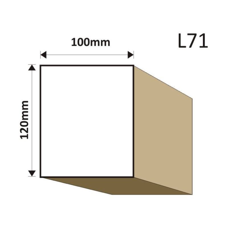 LISTWA ELEWACYJNA L71 120X100MM - Listwy elewacyjne - 47,97 zł