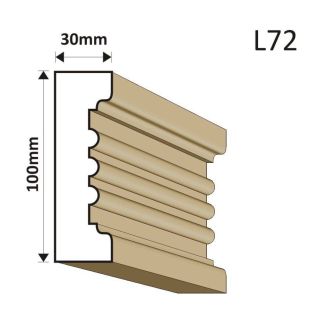 LISTWA ELEWACYJNA L72 30X100MM