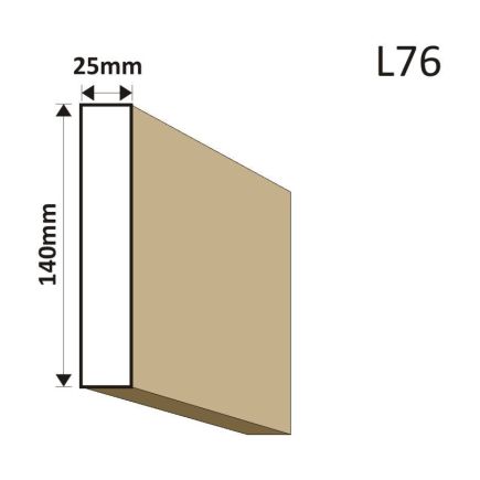 LISTWA ELEWACYJNA L76 25X140MM