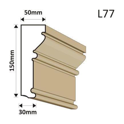LISTWA ELEWACYJNA L77 50X150MM