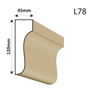 LISTWA ELEWACYJNA L78 42X140MM