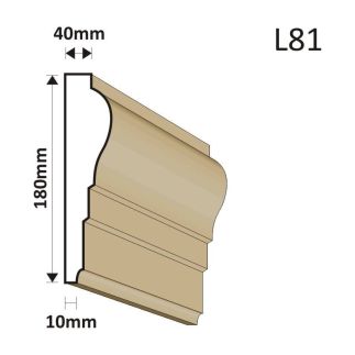 LISTWA ELEWACYJNA L81 40X180MM
