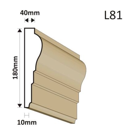 LISTWA ELEWACYJNA L81 40X180MM