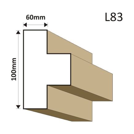 LISTWA ELEWACYJNA L83 60X100MM