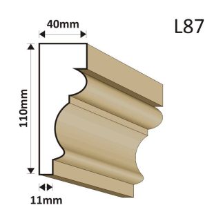 LISTWA ELEWACYJNA L87 40X110MM