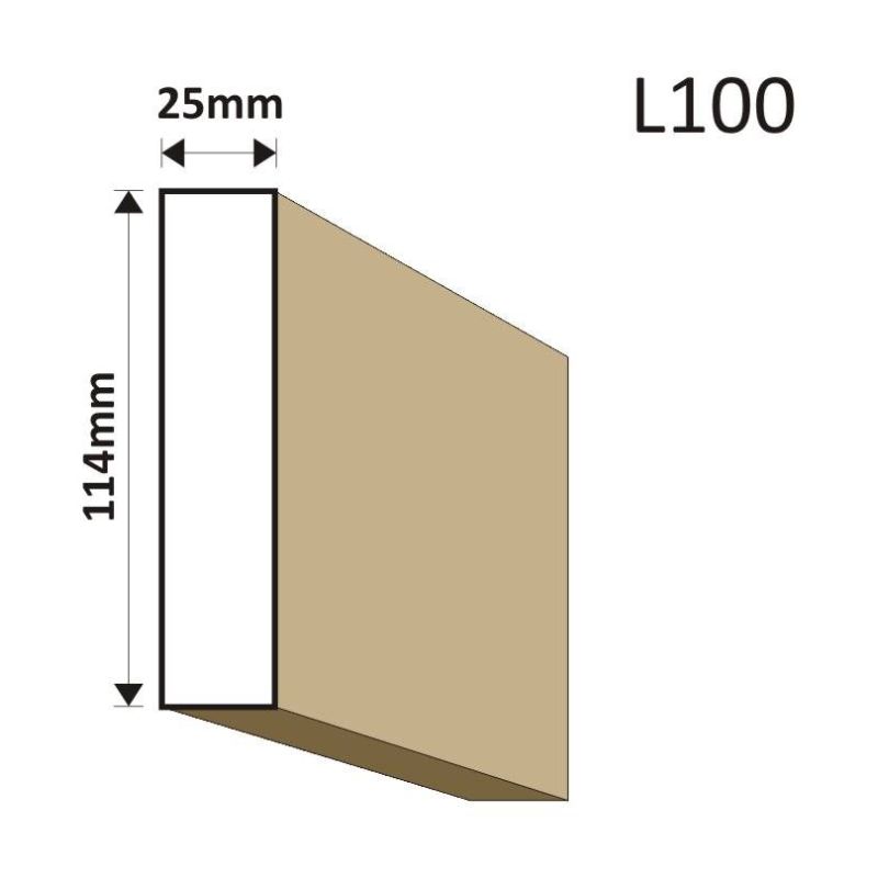 LISTWA ELEWACYJNA L100 25X114MM - Listwy elewacyjne - 36,90 zł