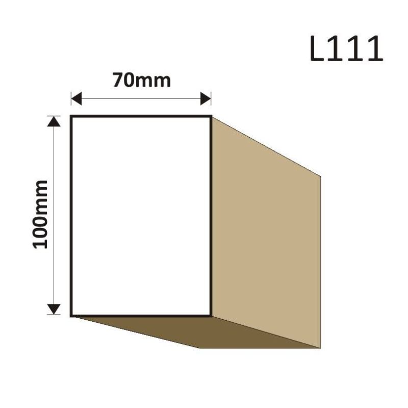 LISTWA ELEWACYJNA L111 70X110MM - Listwy elewacyjne - 40,59 zł