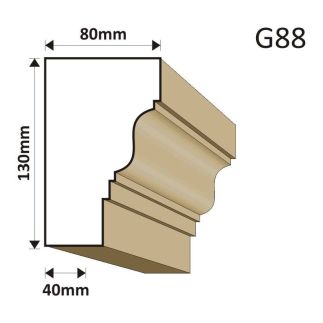 GZYMS ELEWACYJNY G88 80X130MM