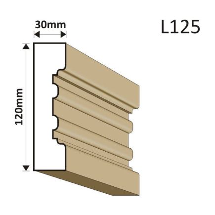 LISTWA ELEWACYJNA L125 30X120MM