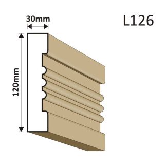 LISTWA ELEWACYJNA L126 25X120MM