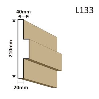 LISTWA ELEWACYJNA L133 40X210MM