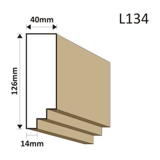 LISTWA ELEWACYJNA L134 40X126MM