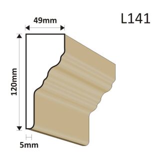 LISTWA ELEWACYJNA L141 49X120MM