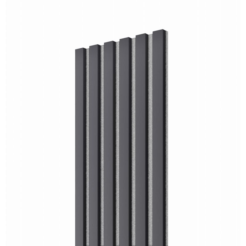 Lamela ścienna na szarym filcu - grafit lamel - Lamele ścienne na filcu - 279,00 zł