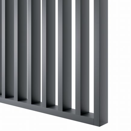 Ściana działowa z lameli na wymiar - ścianka z lameli - GRAFIT