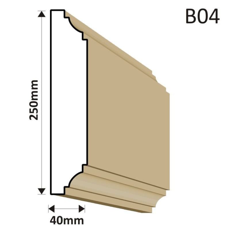 BONIA NAROŻNA B04F25 40X250X250MM - Bonie elewacyjne - 49,20 zł