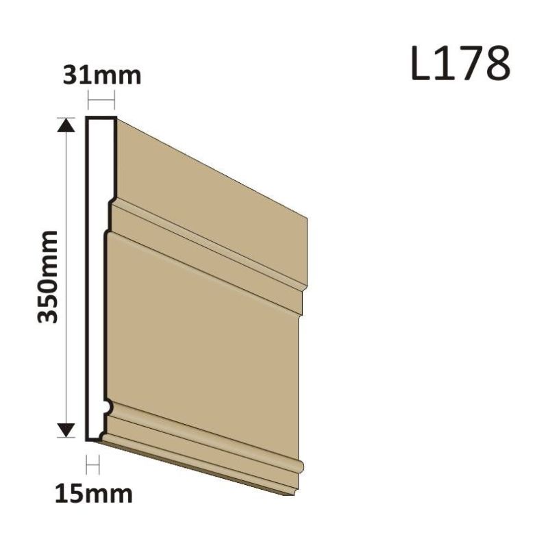 LISTWA ELEWACYJNA L178 31X350MM - Listwy elewacyjne - 116,85 zł