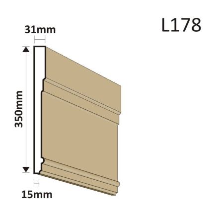 LISTWA ELEWACYJNA L178 31X350MM