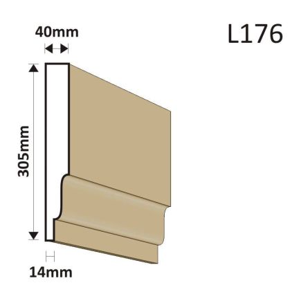 LISTWA ELEWACYJNA L176 40X305MM