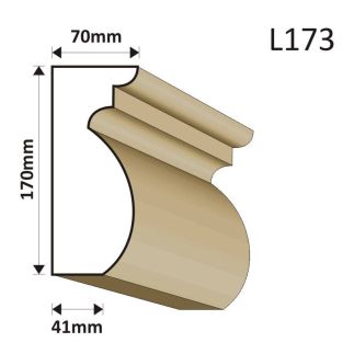 LISTWA ELEWACYJNA L173 70X170MM