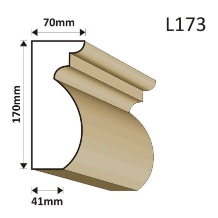 LISTWA ELEWACYJNA L173 70X170MM
