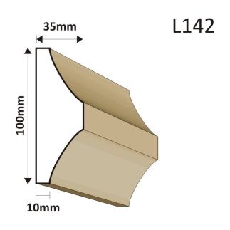 LISTWA ELEWACYJNA L142 35X100MM