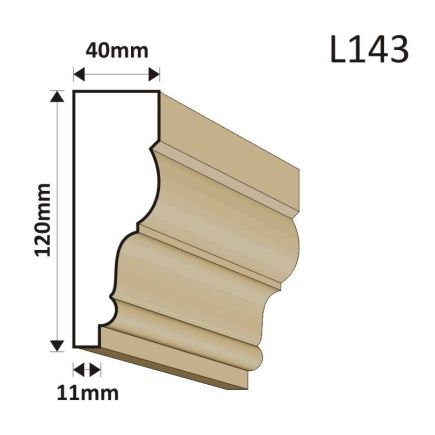 LISTWA ELEWACYJNA L143 40X120MM