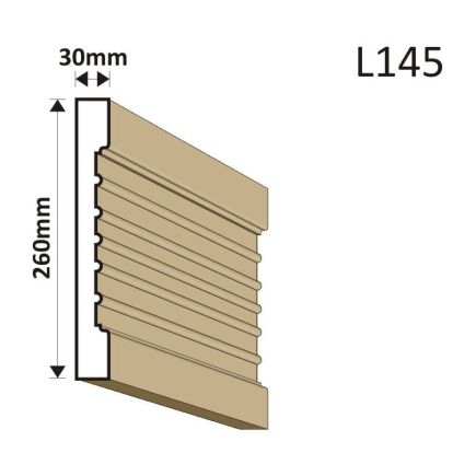 LISTWA ELEWACYJNA L145 30X260MM