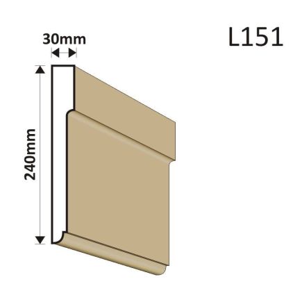 LISTWA ELEWACYJNA L151 30X240MM